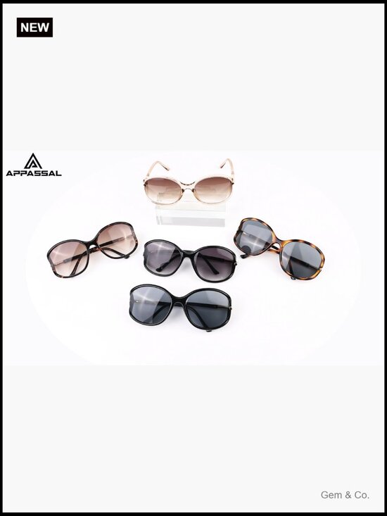 Oversized Oval Retro Butterfly Frame Sunglasses UV400 Protection main image 6